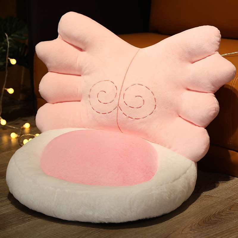 クッション もふもふ天使の羽根ハートクッション