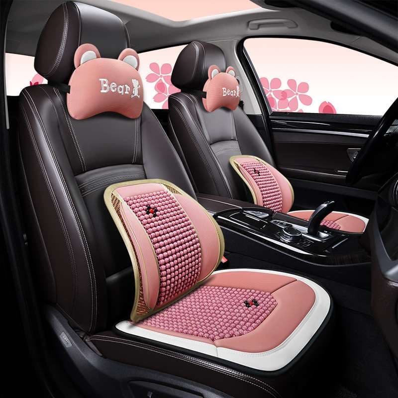 クッション 車用マッサージビーズクッションセット