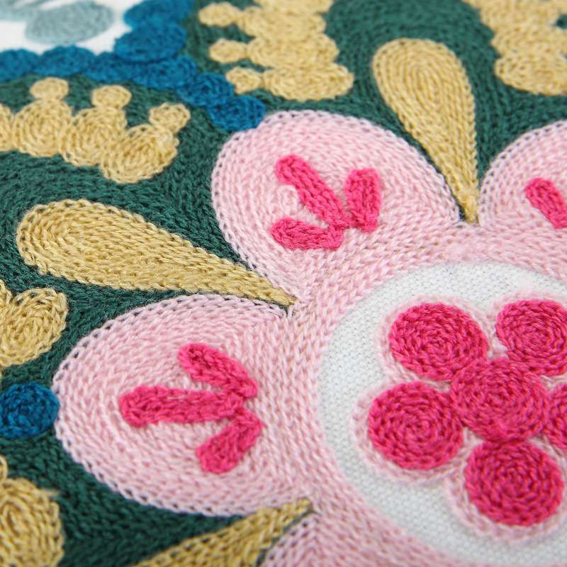 クッション 花咲く庭園 刺繍クッションコレクション
