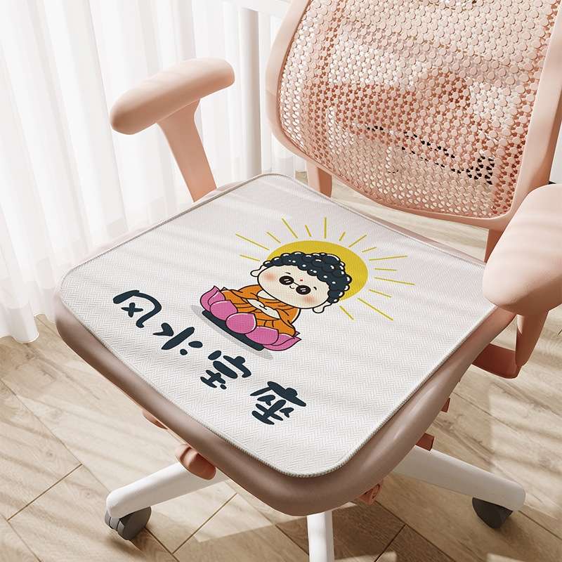 クッション クッション かわいいキャラクター座布団付き回転椅子