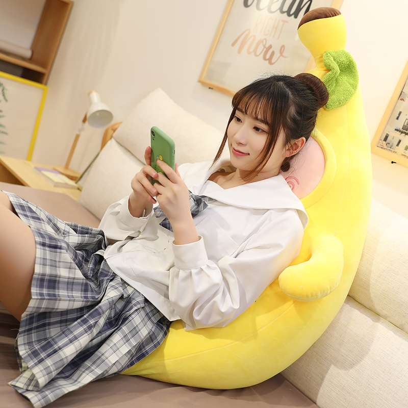クッション クッション バナナ型キャラクター抱き枕