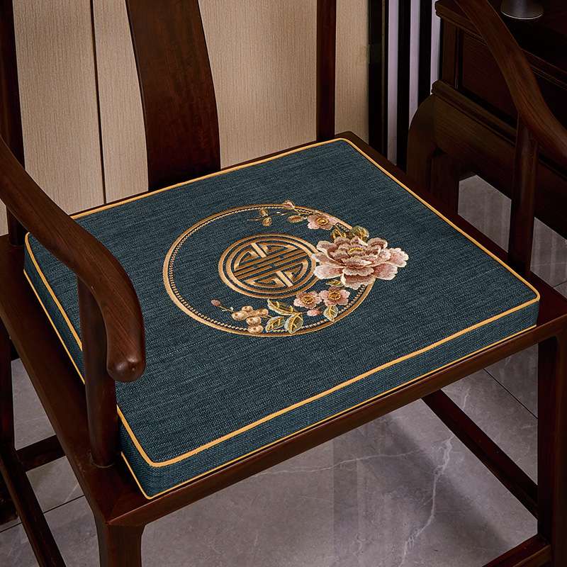 クッション 刺繍入り中華風クッション座布団
