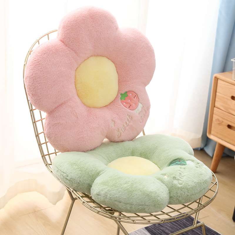 クッション ふわもこ花びらクッション 座布団セット