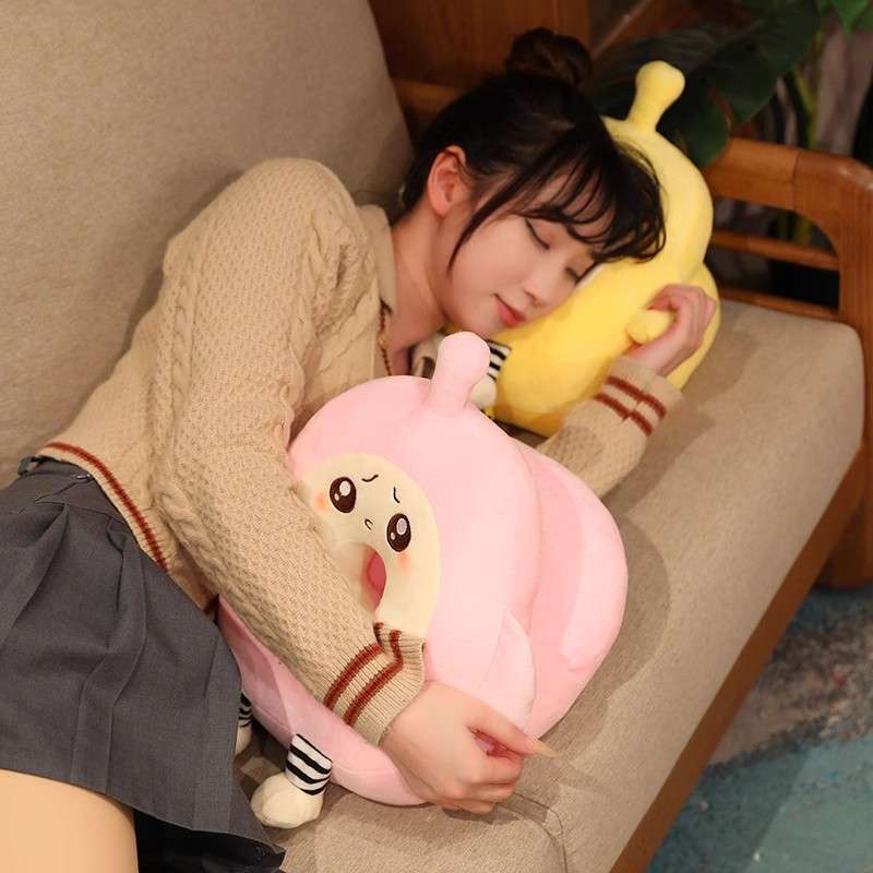 クッション ゆるキャラ風ドーナツ型もちもちクッション
