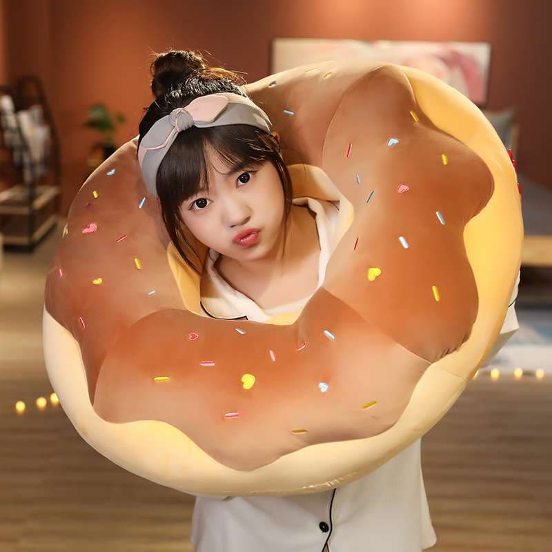 クッション ドーナツ型ぬいぐるみクッション