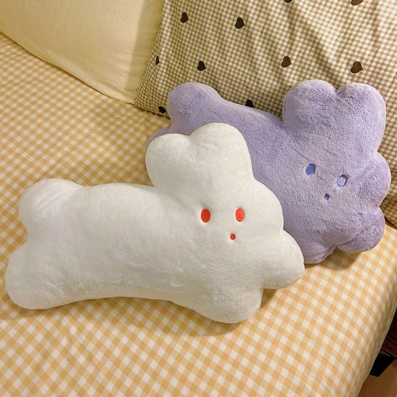 クッション もこもこ雲の表情クッション