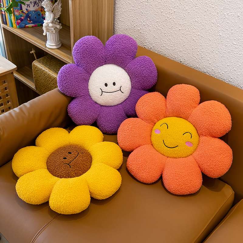 クッション にっこり笑顔のお花クッション