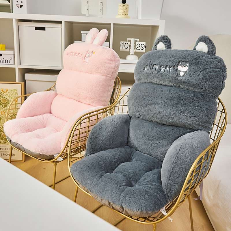 クッション ふわもこ動物デザイン座椅子クッション
