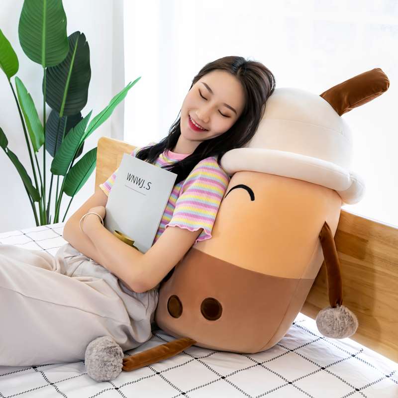 クッション クッション タピオカドリンク型抱き枕