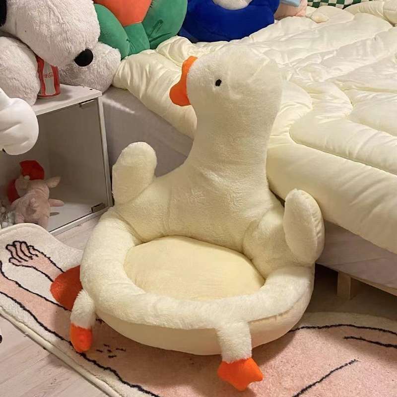 クッション アヒル型ぬいぐるみクッション座椅子