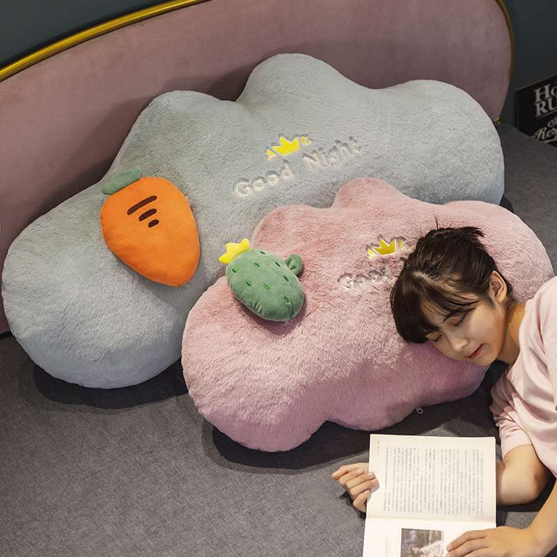 クッション おやすみ雲クッション フルーツマスコット付き