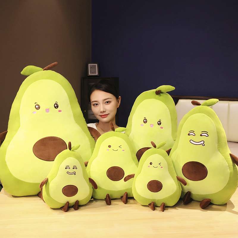 クッション アボカドの笑顔クッション抱き枕