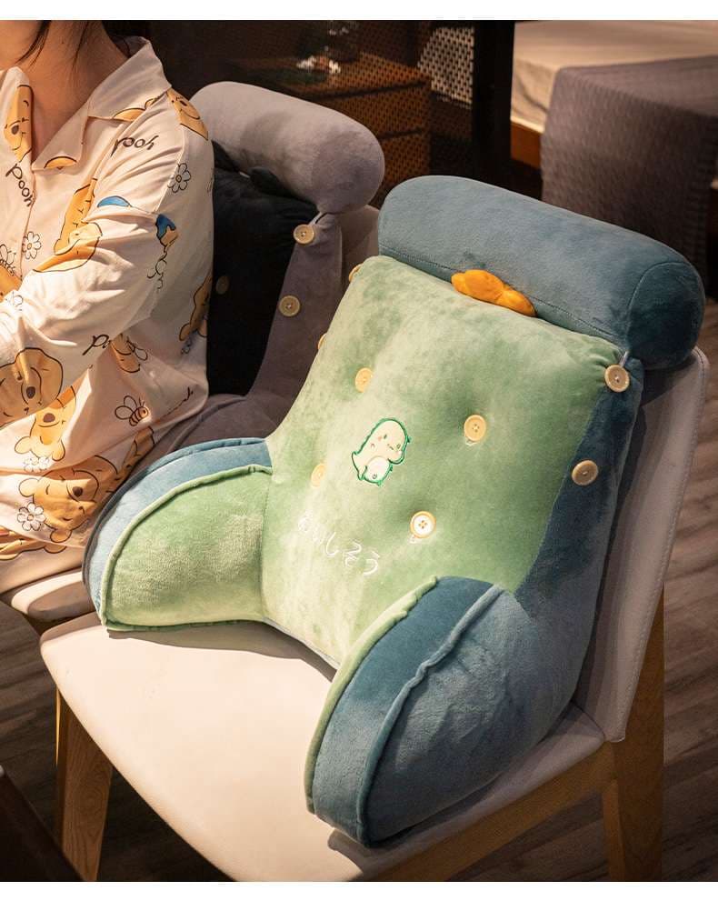 クッション ふわもこ動物キャラクター背もたれクッション