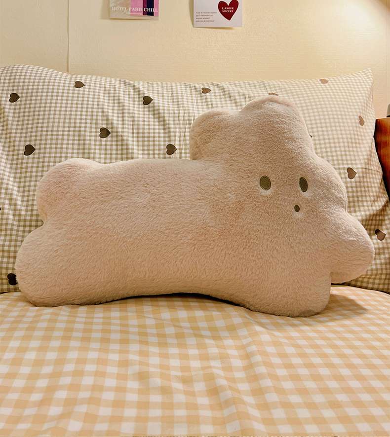 クッション もこもこ雲の表情クッション