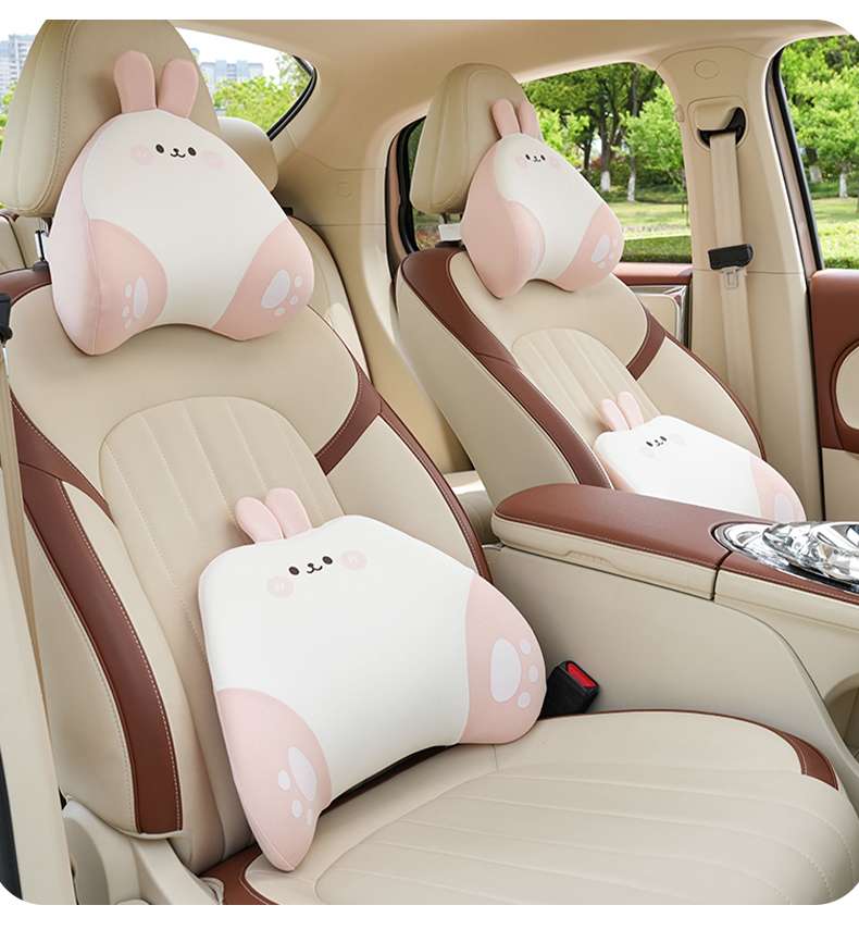 クッション かわいい動物型カーシートクッション
