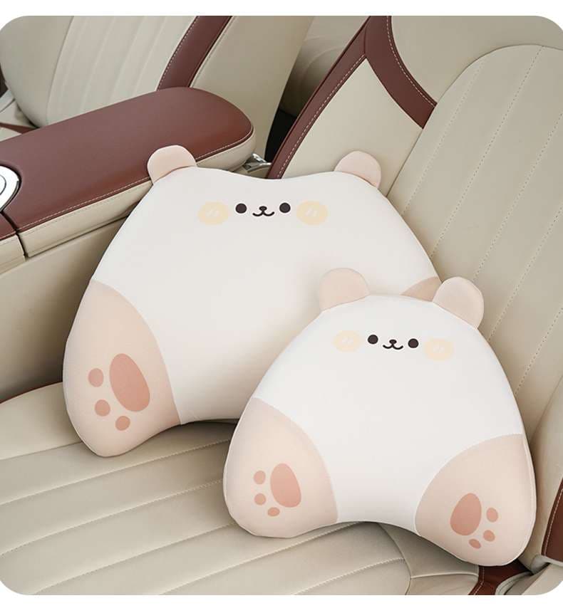 クッション かわいい動物型カーシートクッション
