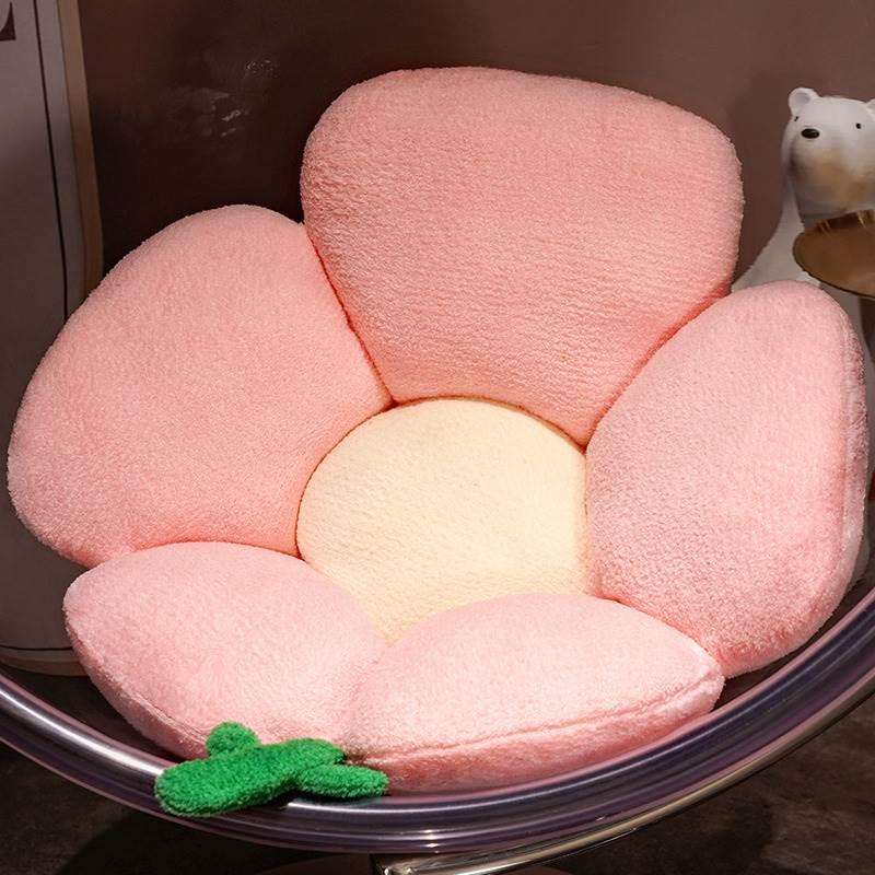 クッション 花びら型もこもこクッション