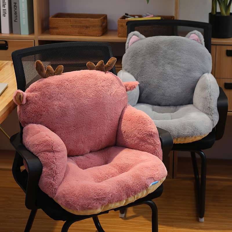 クッション もふもふ動物型座椅子クッション