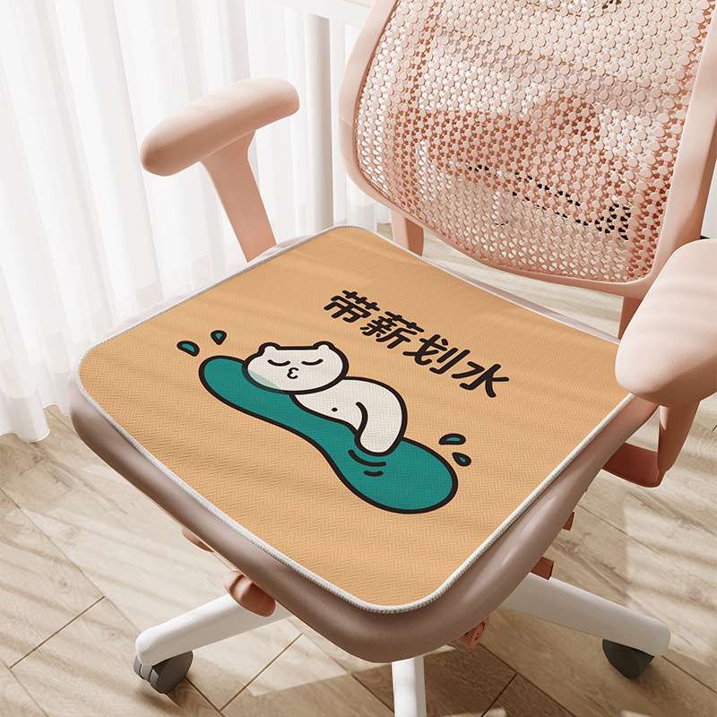 クッション クッション かわいいキャラクター座布団付き回転椅子