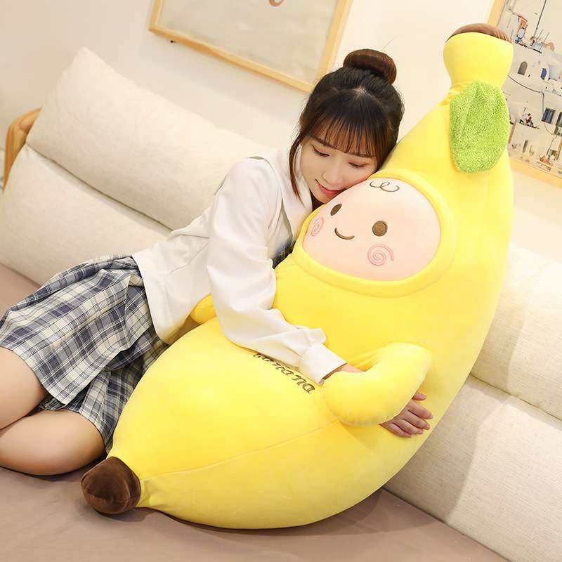 クッション 抱き心地抜群!バナナベイビークッション