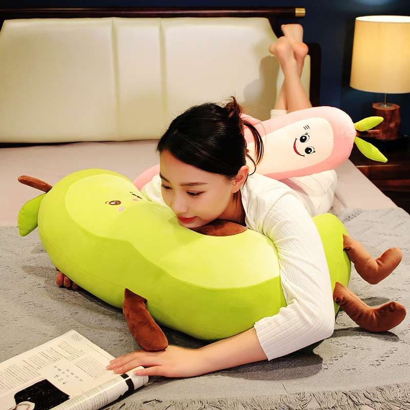 クッション アボカドの笑顔クッション抱き枕